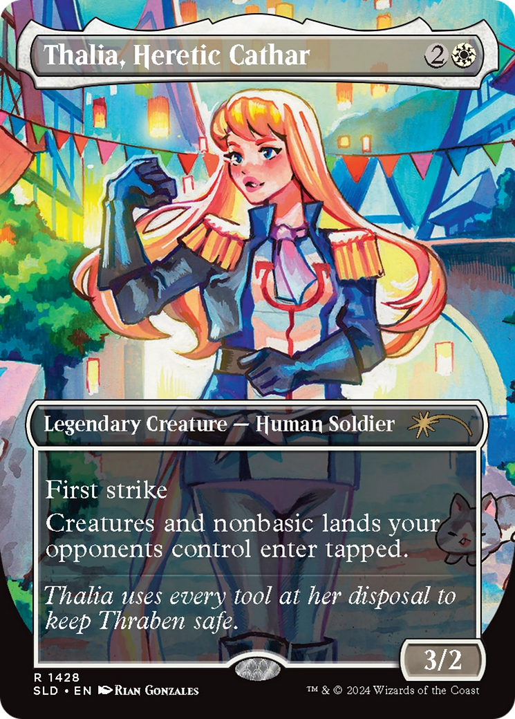 Thalia, Heretic Cathar (Rainbow Foil) [Secret Lair Drop Series] | Odin's Place