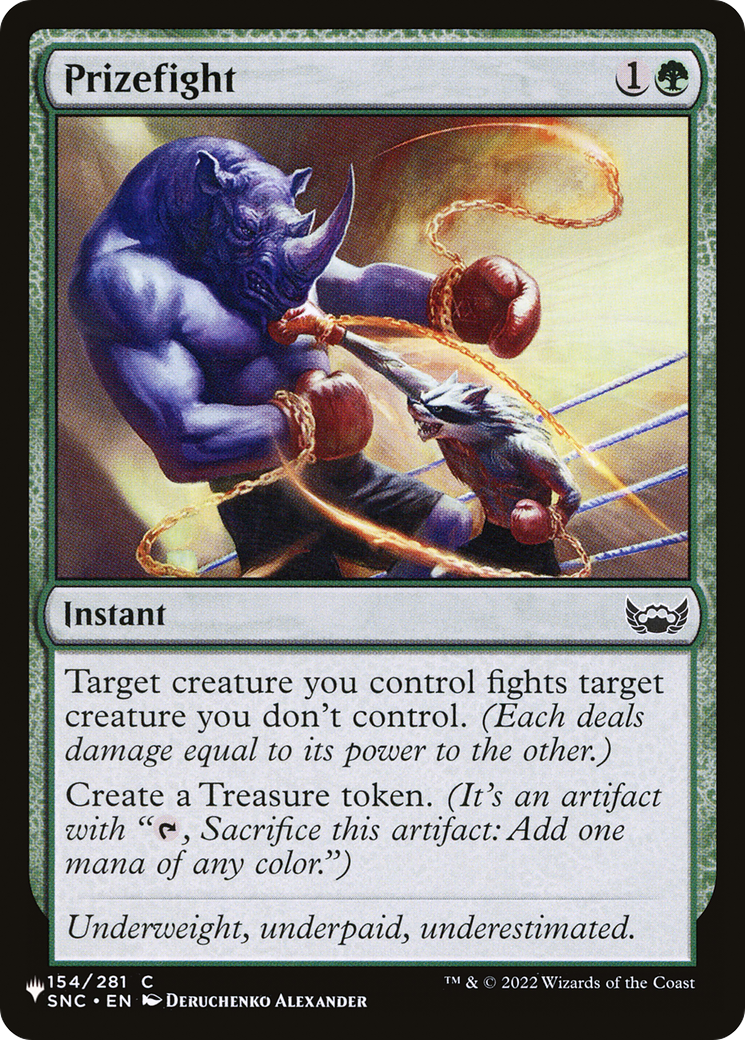 Prizefight [The List] | Odin's Place