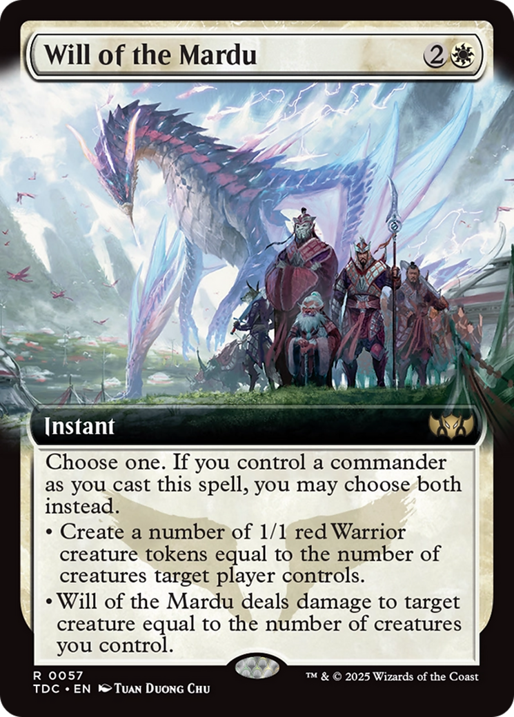 Will of the Mardu (Extended Art) [Tarkir: Dragonstorm Commander] | Odin's Place