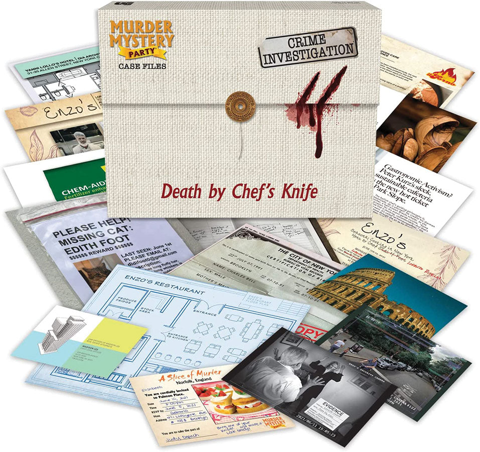 Murder Mystery Party: Case Files - Death by Chef's Knife | Odin's Place