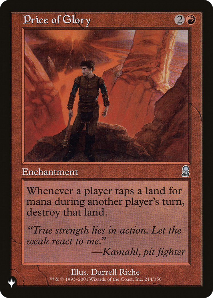 Price of Glory [The List] | Odin's Place