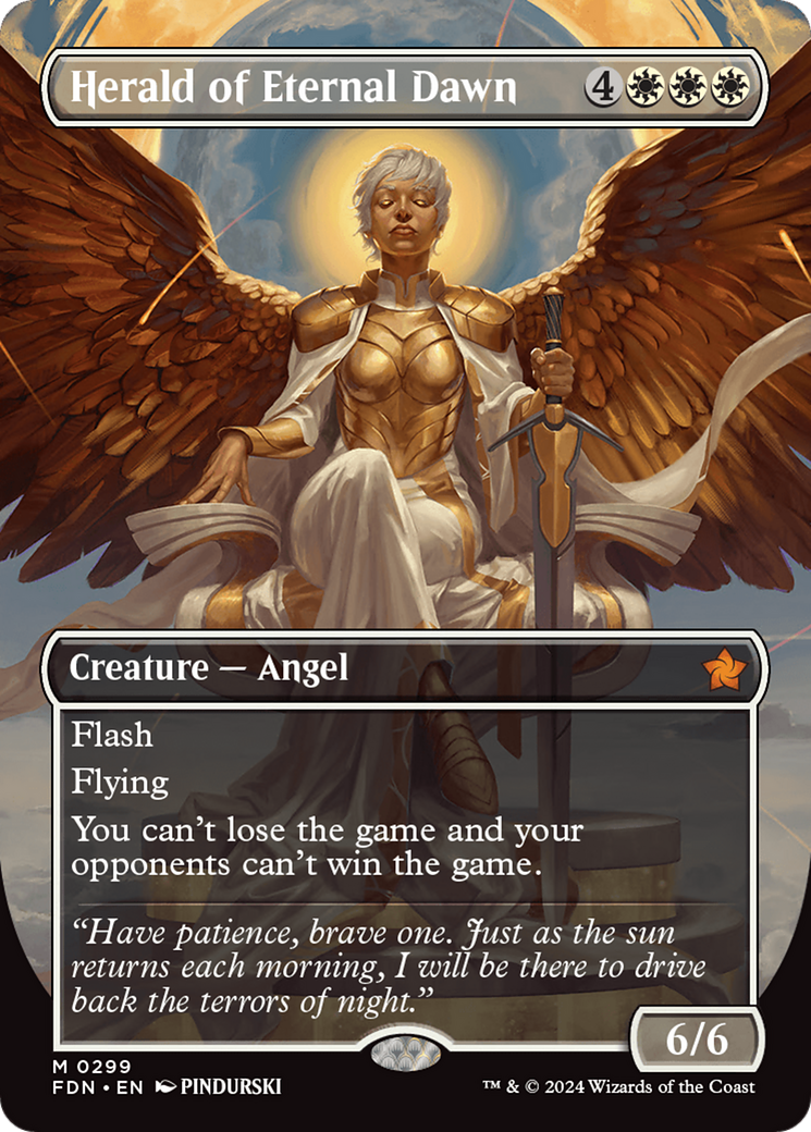 Herald of Eternal Dawn (Borderless) [Foundations] | Odin's Place