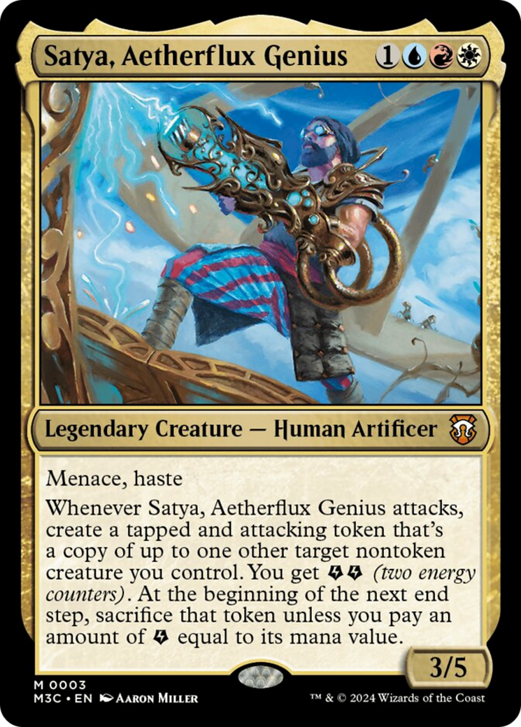 Satya, Aetherflux Genius [Modern Horizons 3 Commander] | Odin's Place
