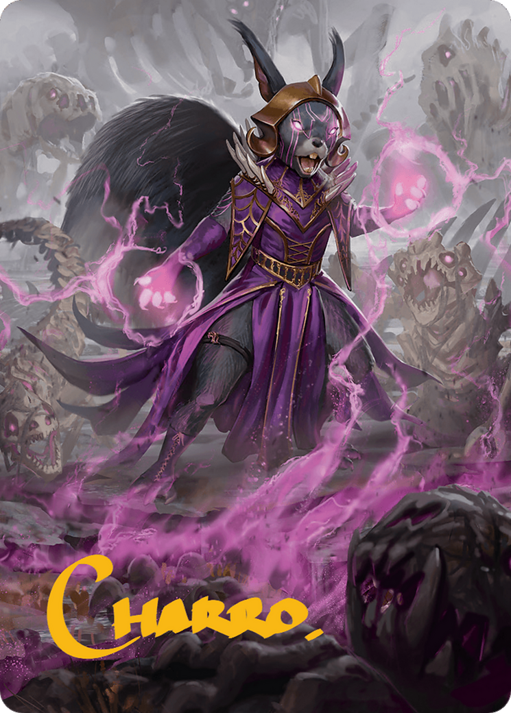 Liliana of the Dark Realms Art Card (Gold-Stamped Signature) [Bloomburrow Art Series] | Odin's Place