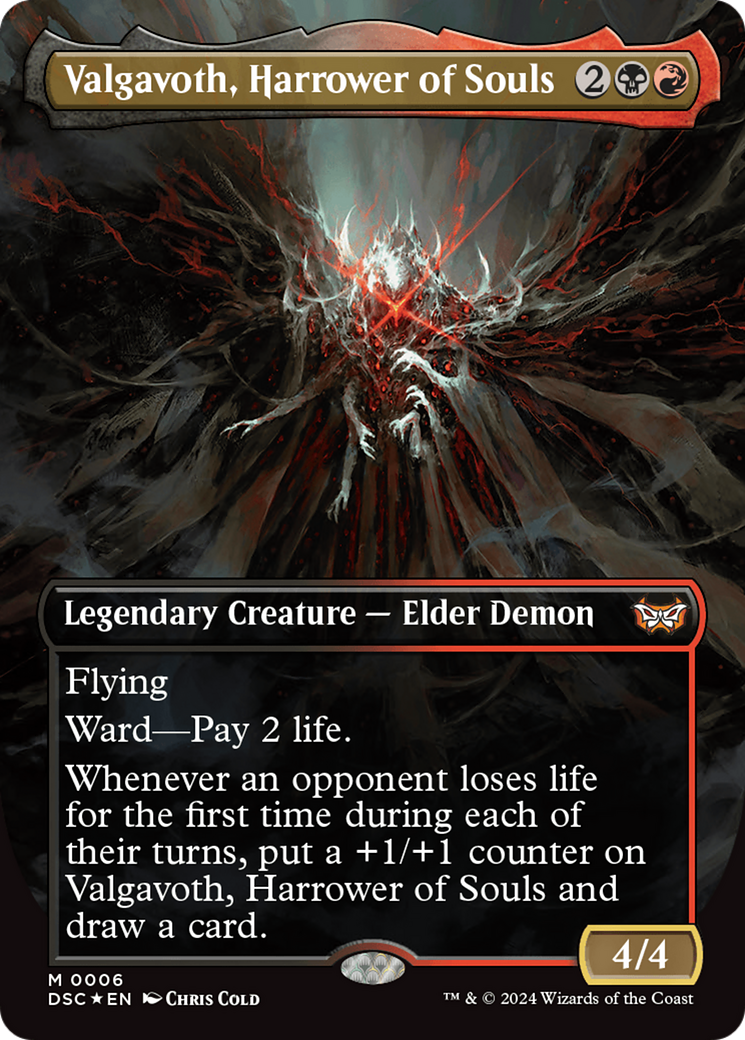 Valgavoth, Harrower of Souls (Borderless) [Duskmourn: House of Horror Commander] | Odin's Place