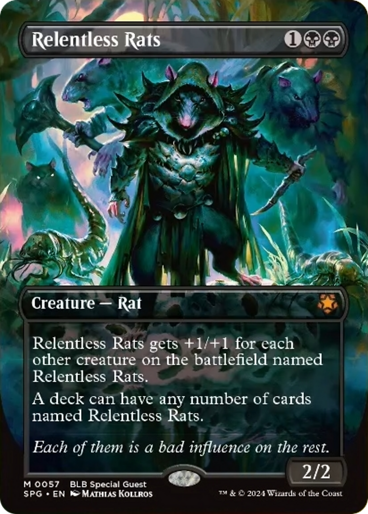 Relentless Rats (Borderless) [Bloomburrow Special Guests] | Odin's Place