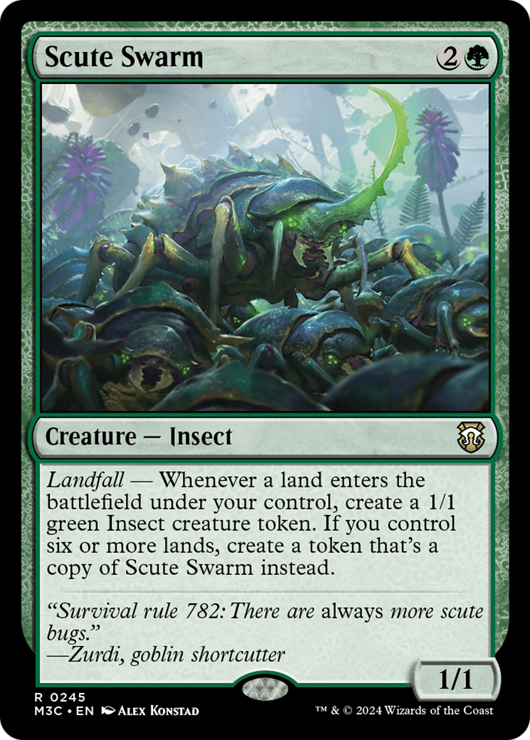 Scute Swarm (Ripple Foil) [Modern Horizons 3 Commander] | Odin's Place