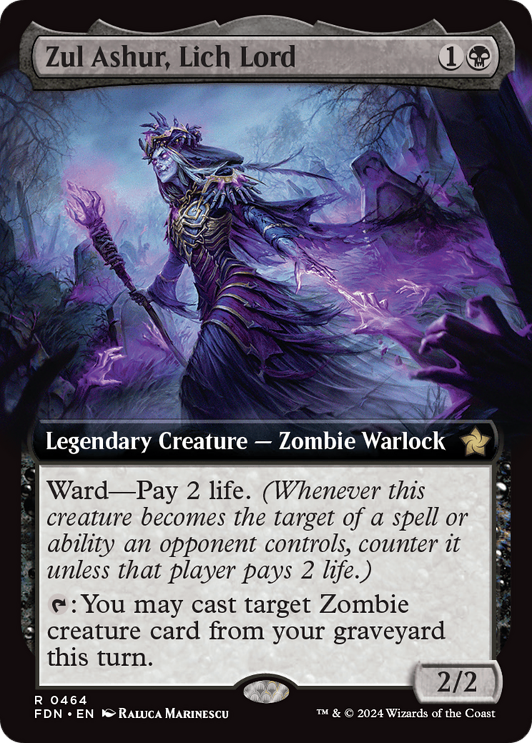Zul Ashur, Lich Lord (Extended Art) [Foundations] | Odin's Place