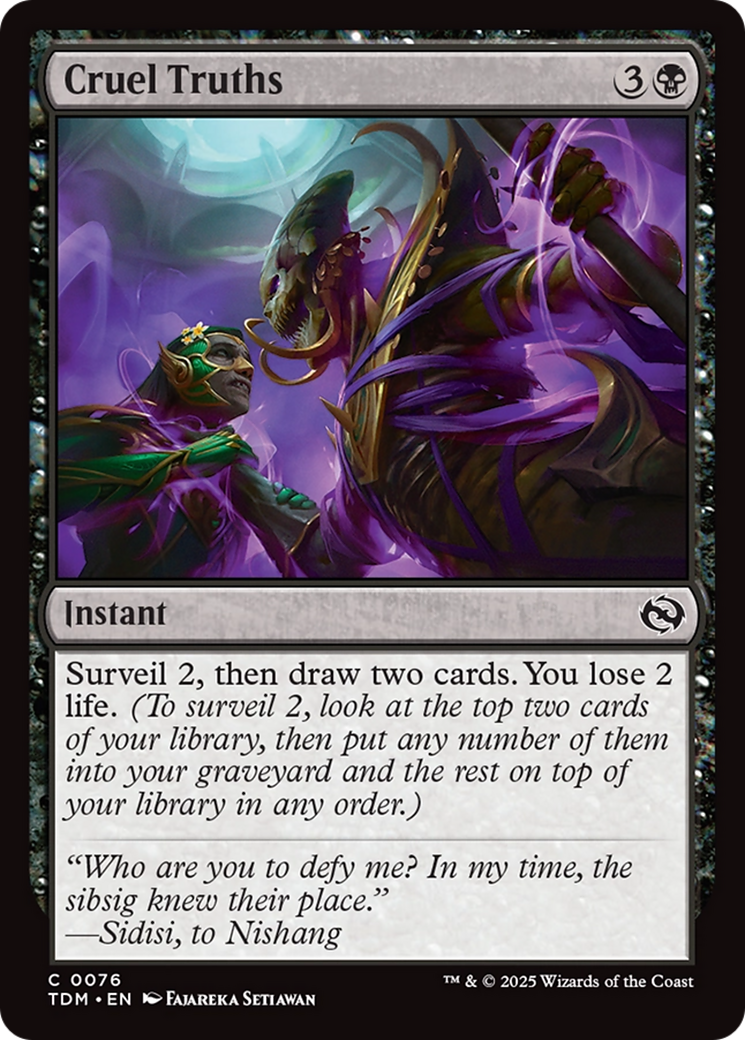 Cruel Truths [Tarkir: Dragonstorm] | Odin's Place