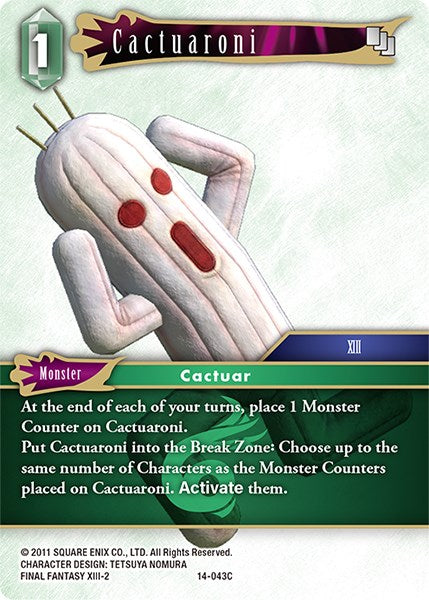 Cactuaroni [Opus XIV: Crystal Abyss] | Odin's Place