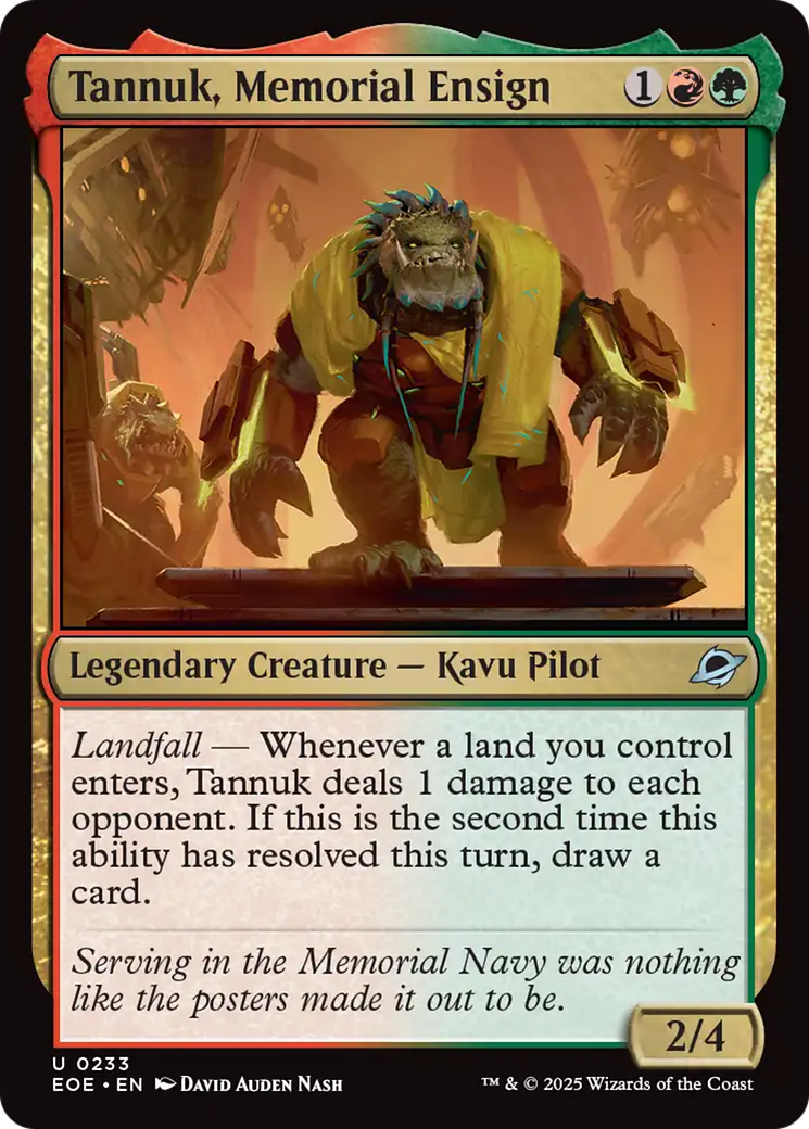 Tannuk, Memorial Ensign [Edge of Eternities] | Odin's Place