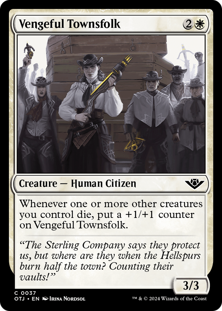 Vengeful Townsfolk [Outlaws of Thunder Junction] | Odin's Place