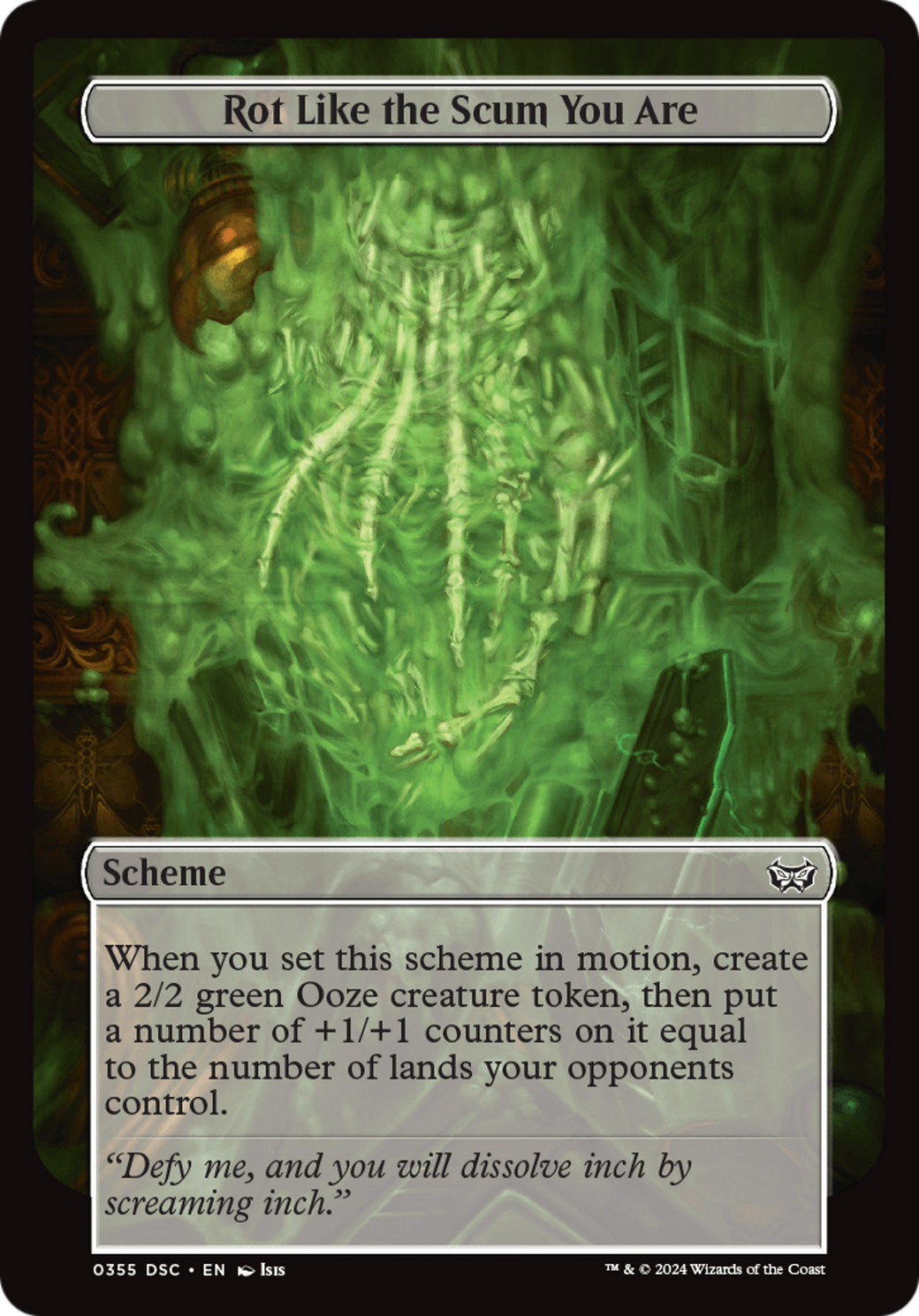 Rot Like the Scum You Are (Full Art) [Duskmourn: Archenemy] | Odin's Place