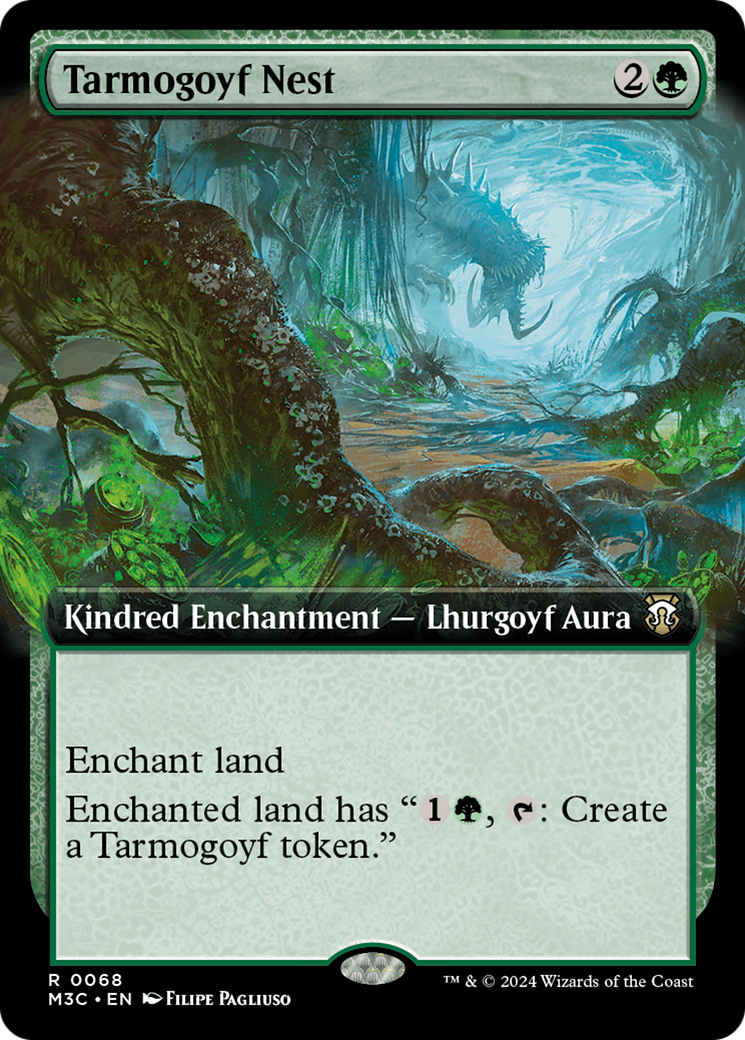 Tarmogoyf Nest (Extended Art) (Ripple Foil) [Modern Horizons 3 Commander] | Odin's Place