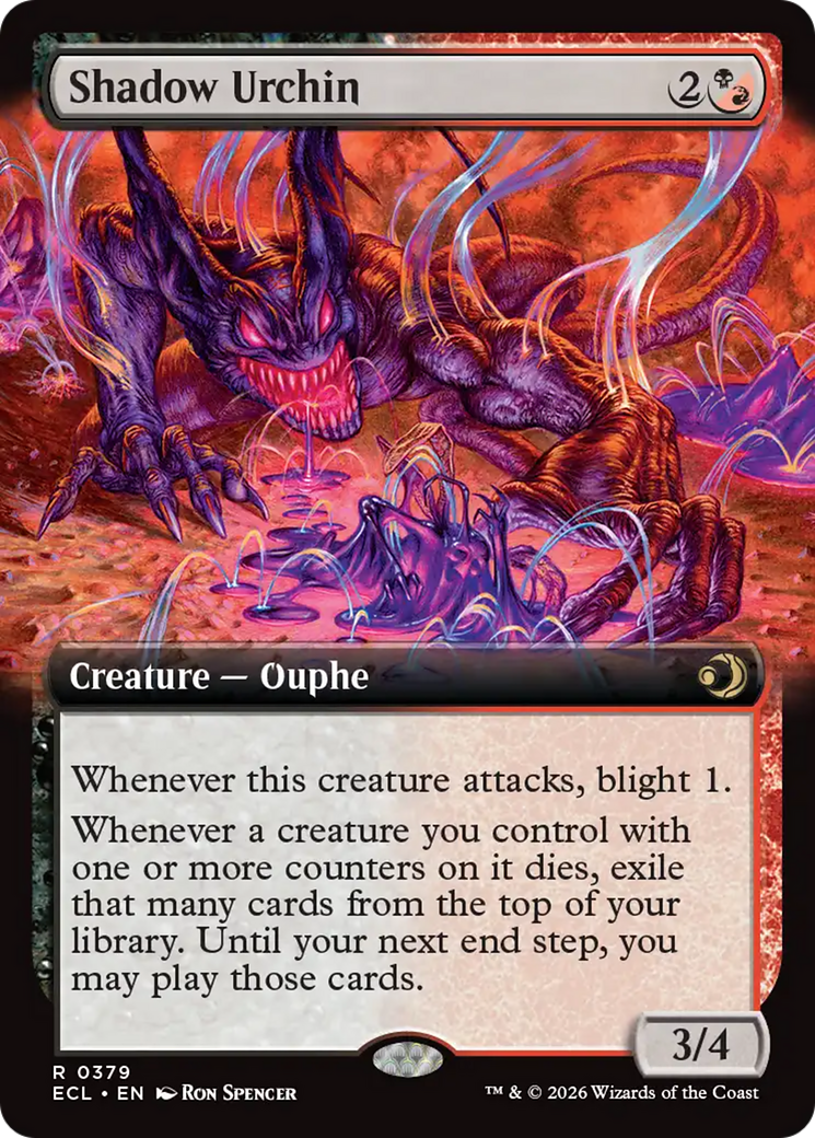 Shadow Urchin (Extended Art) [Lorwyn Eclipsed] | Odin's Place