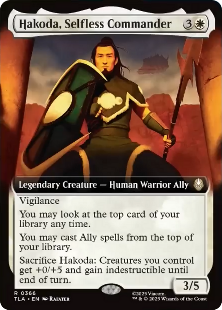 Hakoda, Selfless Commander (Extended Art) [Avatar: The Last Airbender] | Odin's Place