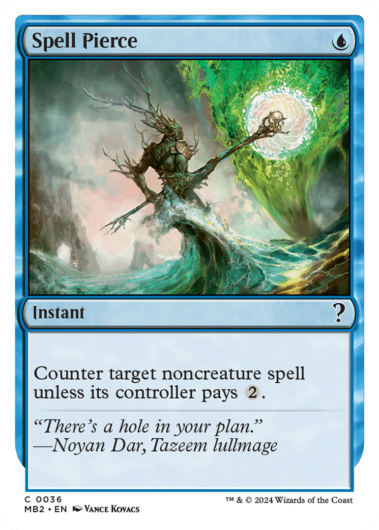 Spell Pierce (White Border) [Mystery Booster 2] | Odin's Place
