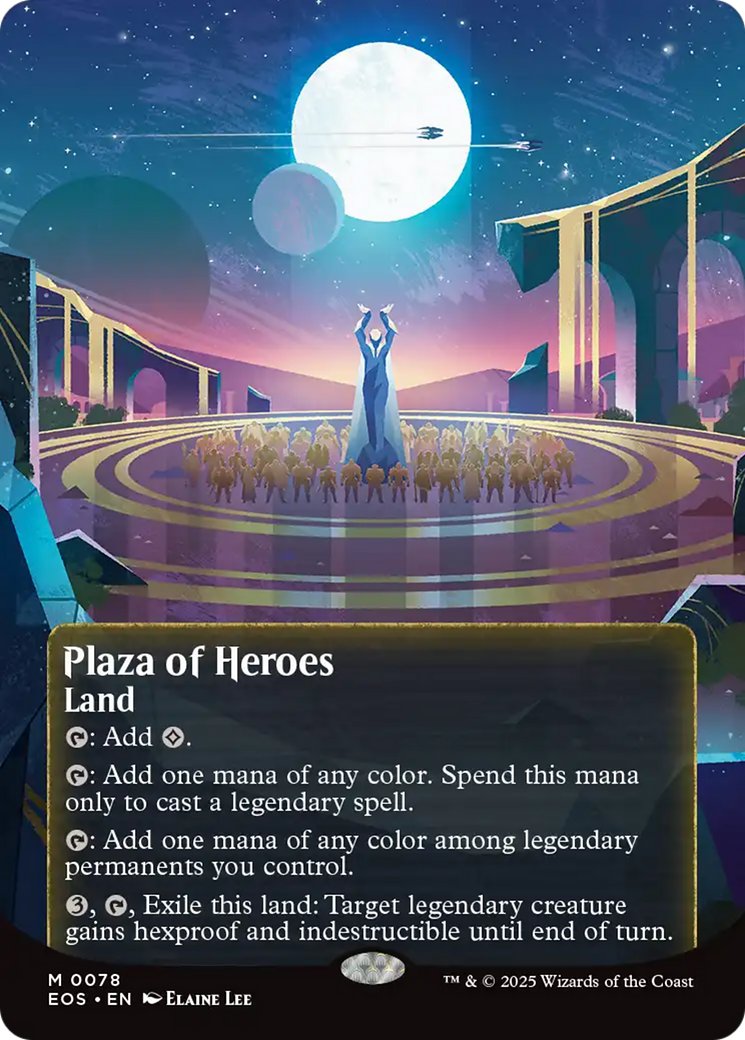 Plaza of Heroes (0078) (Borderless) [Edge of Eternities: Stellar Sights] | Odin's Place