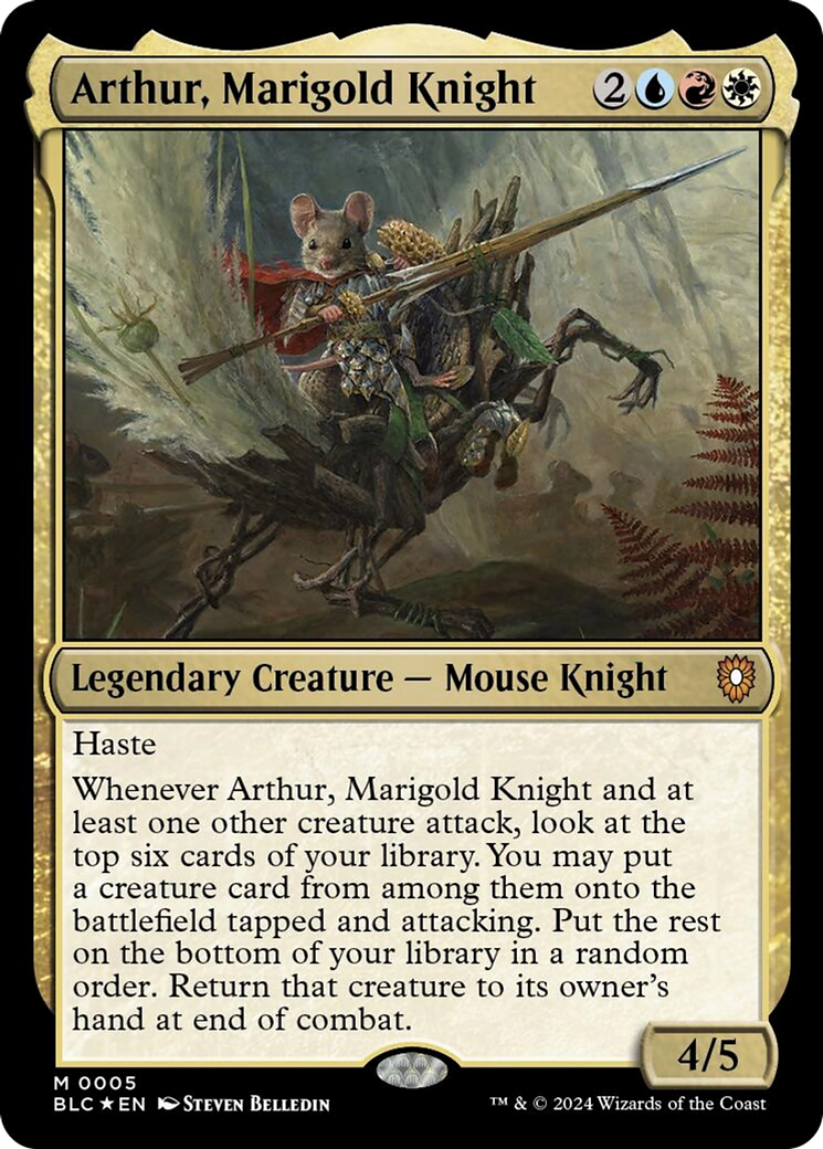 Arthur, Marigold Knight [Bloomburrow Commander] | Odin's Place