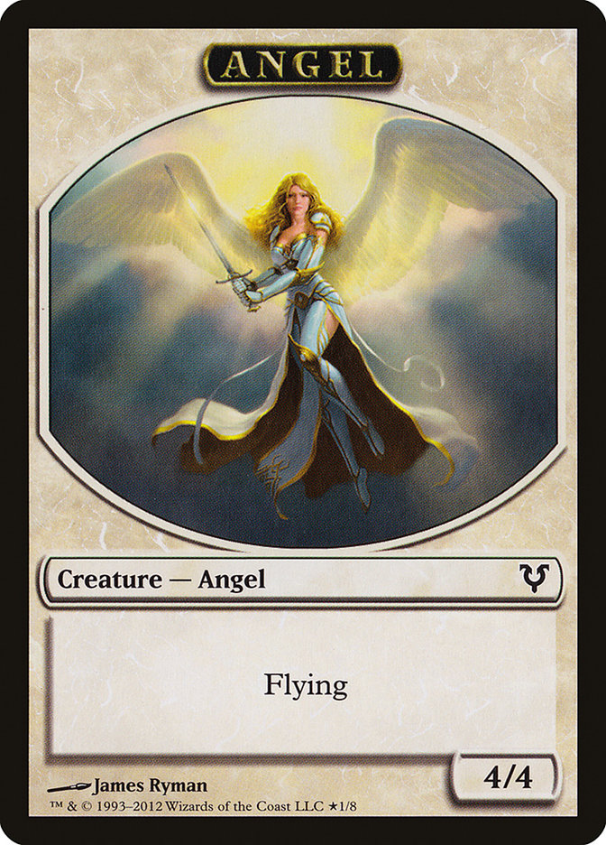 Angel // Demon Double-Sided Token (Oversized) [Open the Helvault] | Odin's Place
