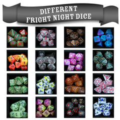 1985 Games: Fright Night Mystery Dice – Spooky Dice, Pin and Sticker Blind Bag | Odin's Place