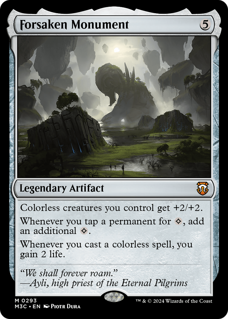 Forsaken Monument (Ripple Foil) [Modern Horizons 3 Commander] | Odin's Place