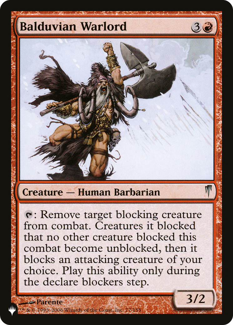 Balduvian Warlord [The List] | Odin's Place