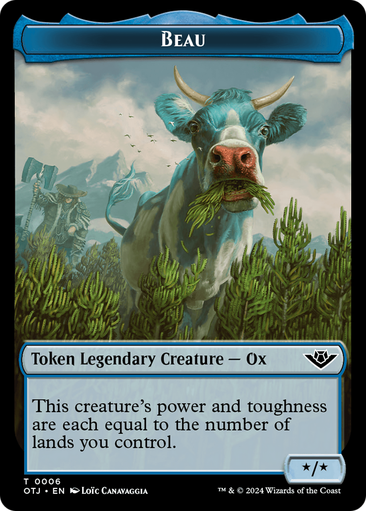 Beau // Plot Double-Sided Token [Outlaws of Thunder Junction Tokens] | Odin's Place