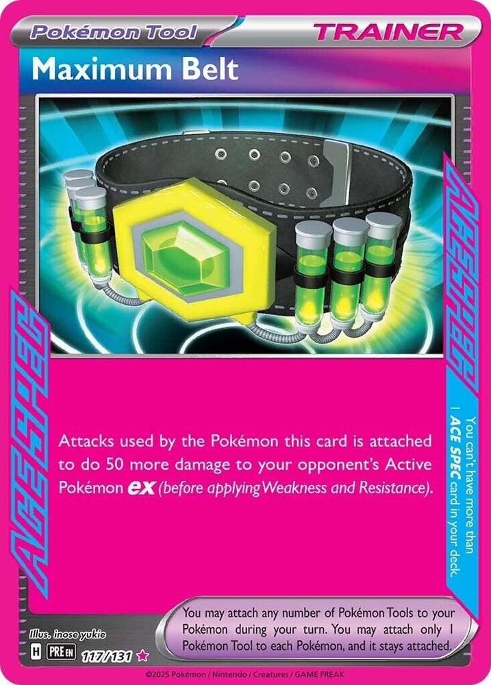 Maximum Belt (117/131) [Scarlet & Violet: Prismatic Evolutions] | Odin's Place