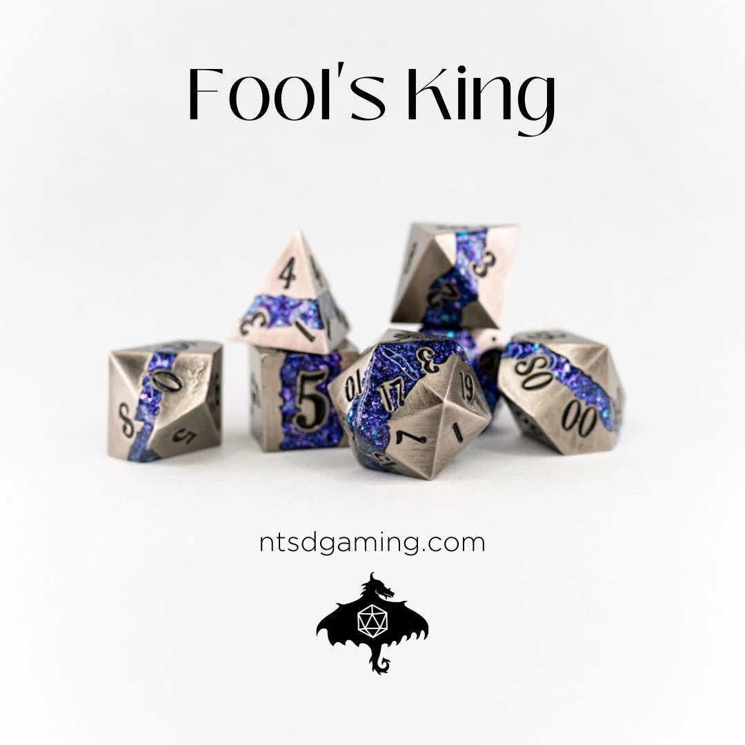 NTSD Metal Dice Set: Fools King | Odin's Place