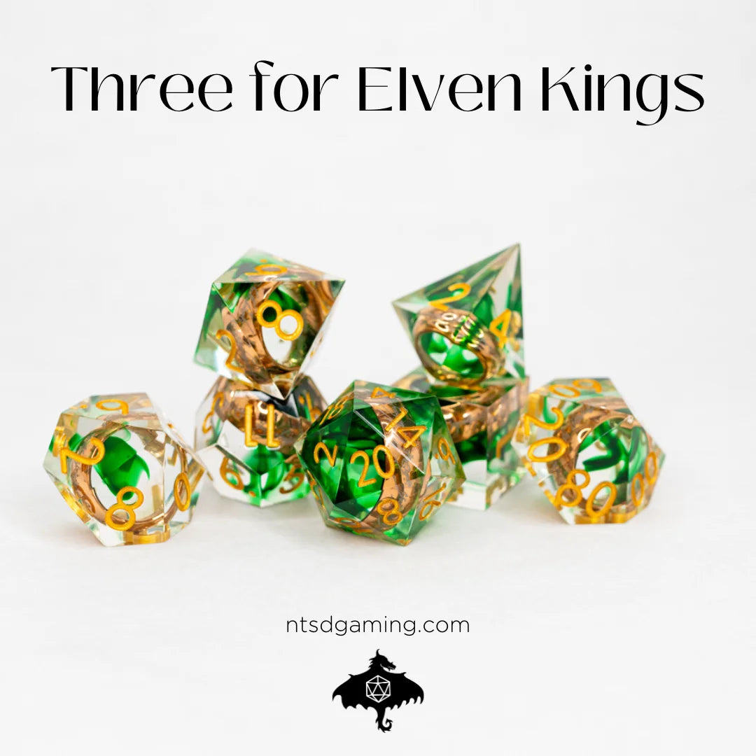 NTSD Sharp-Edged Dice in Test Tube, Assorted Styles | Odin's Place