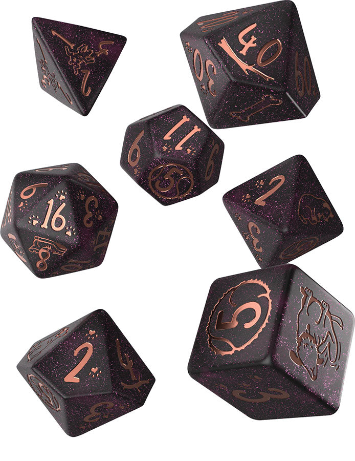Q Workshop Dogs Poly 7 Dice Set: Luna | Odin's Place