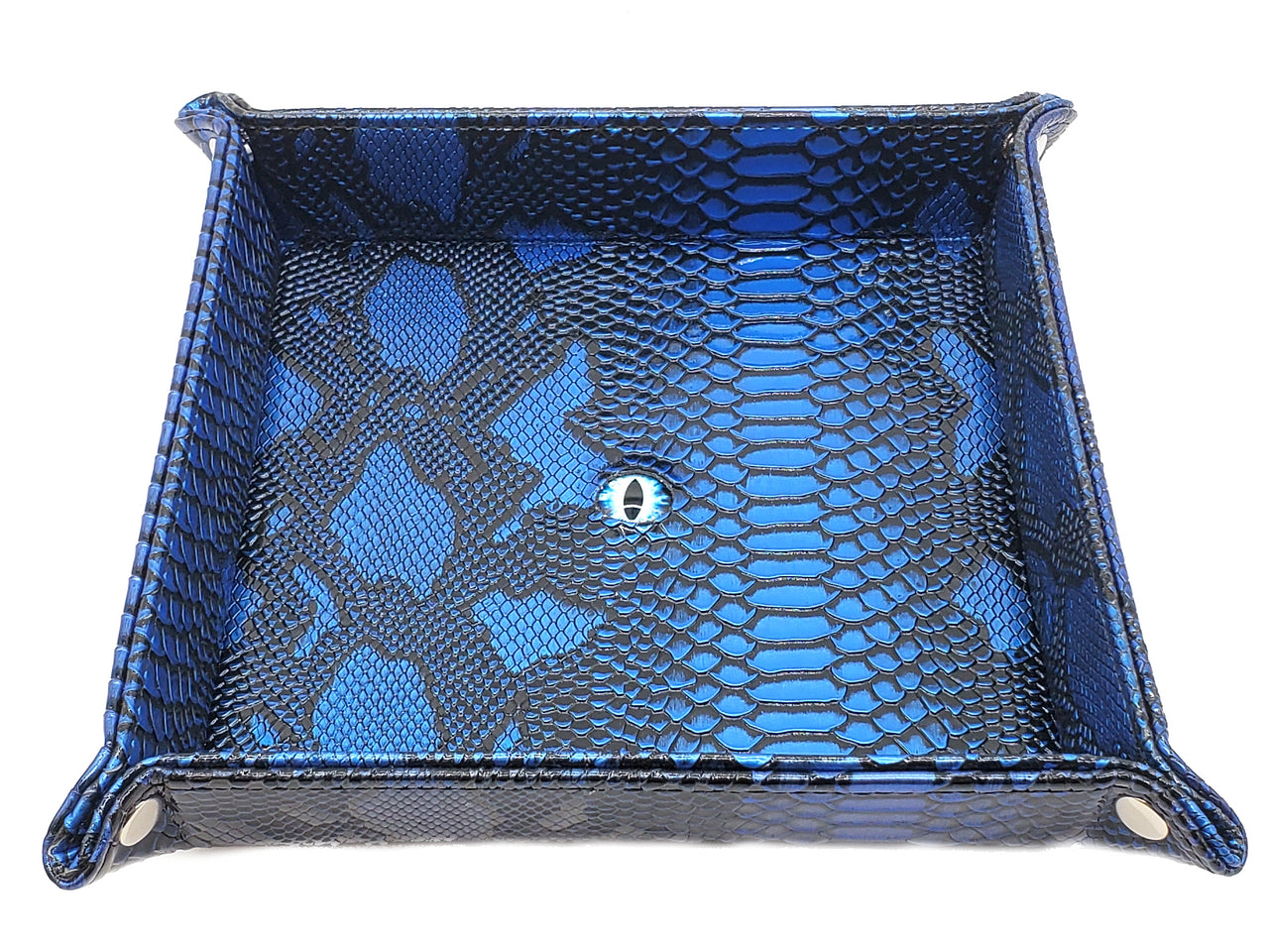 Old School Dice Dragon Eye Rolling Tray: Blue & Black | Odin's Place