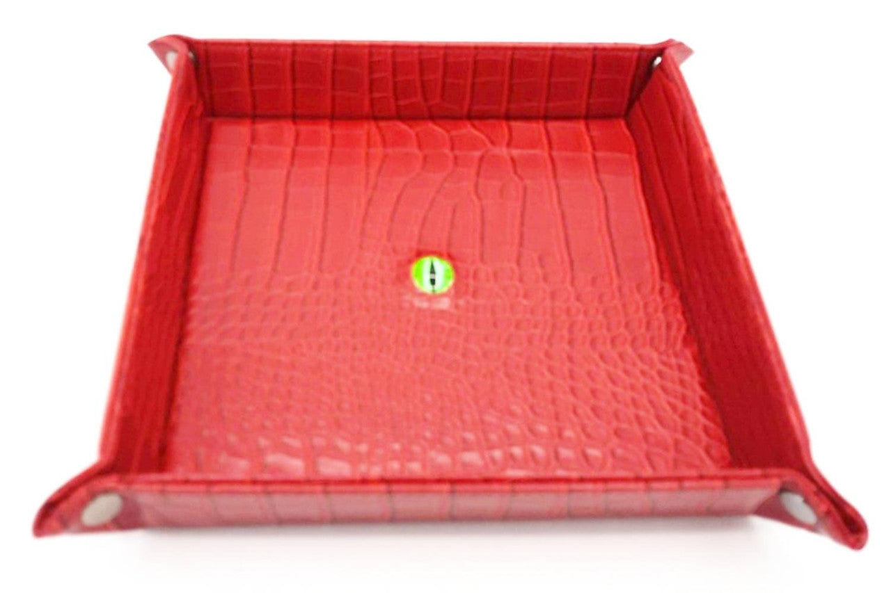 Old School Dice Dragon Eye Rolling Tray: Red | Odin's Place