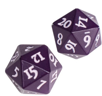 Ultra Pro Vivid Heavy Metal D20 Dice - Midnight Plum | Odin's Place