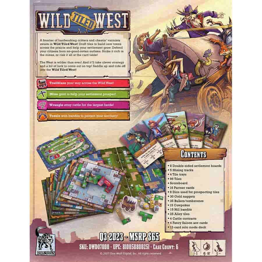 Wild Tiled West Board Game | Odin's Place