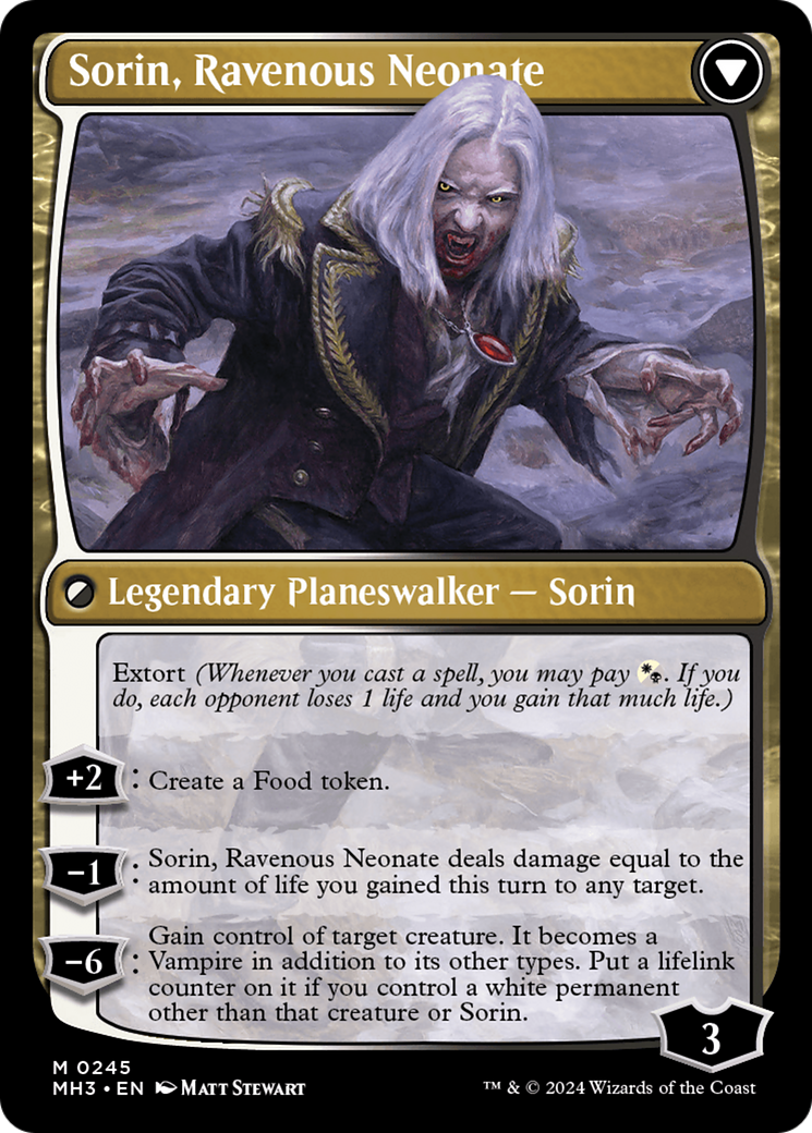 Sorin of House Markov // Sorin, Ravenous Neonate [Modern Horizons 3] | Odin's Place