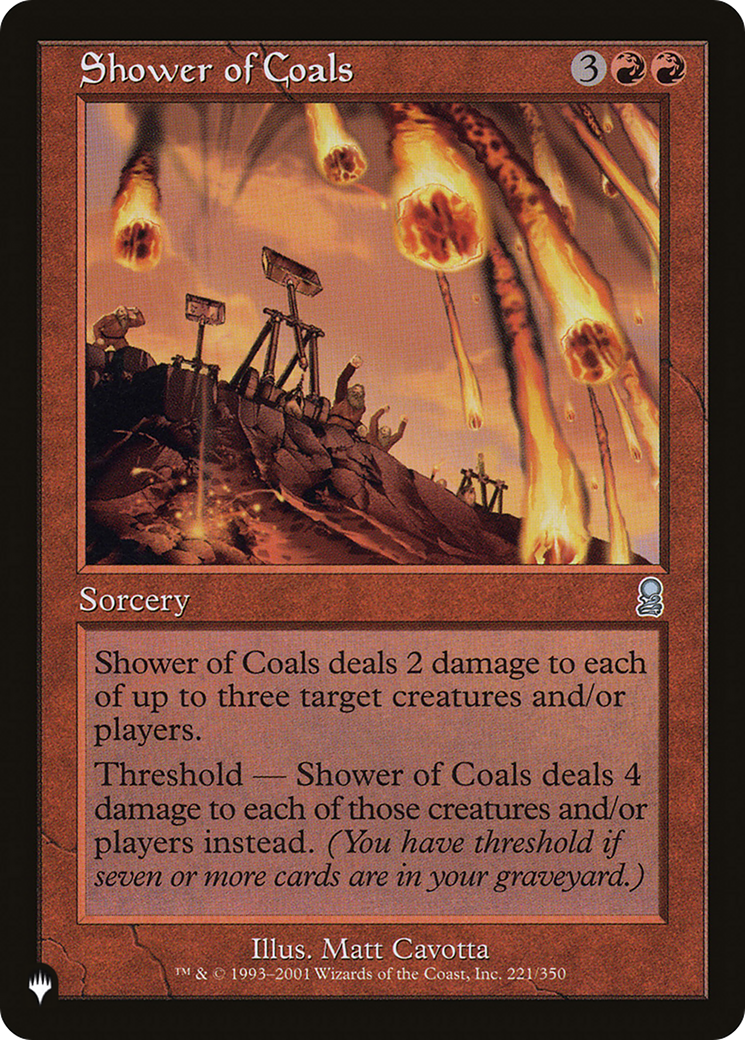 Shower of Coals [The List] | Odin's Place