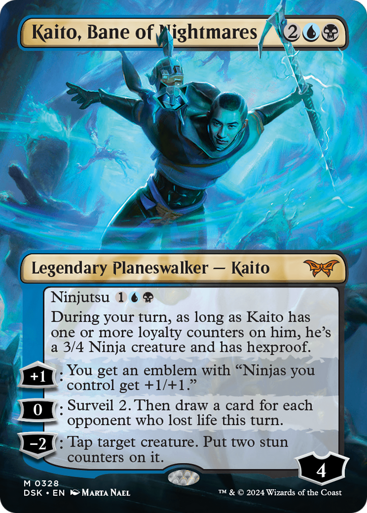 Kaito, Bane of Nightmares (Borderless) [Duskmourn: House of Horror] | Odin's Place