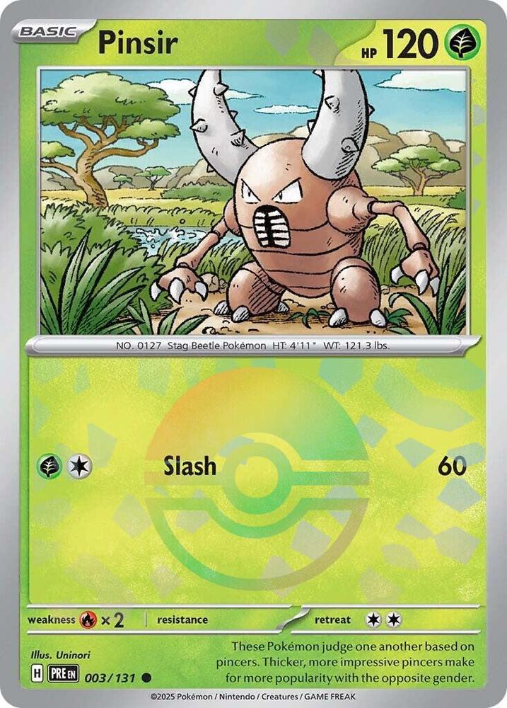 Pinsir (003/131) (Poke Ball Pattern) [Scarlet & Violet: Prismatic Evolutions] | Odin's Place
