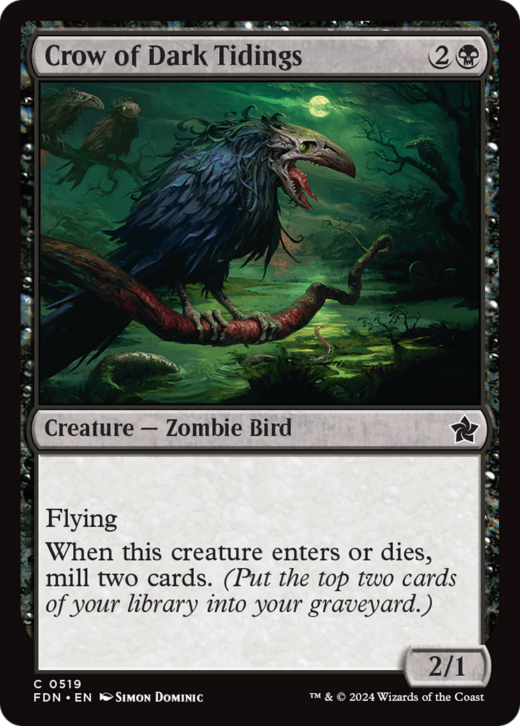 Crow of Dark Tidings [Foundations] | Odin's Place