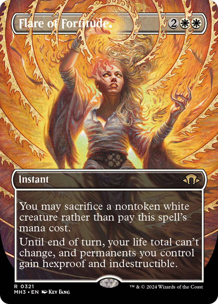Flare of Fortitude (Borderless) [Modern Horizons 3] | Odin's Place
