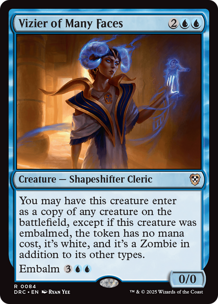 Vizier of Many Faces [Aetherdrift Commander] | Odin's Place