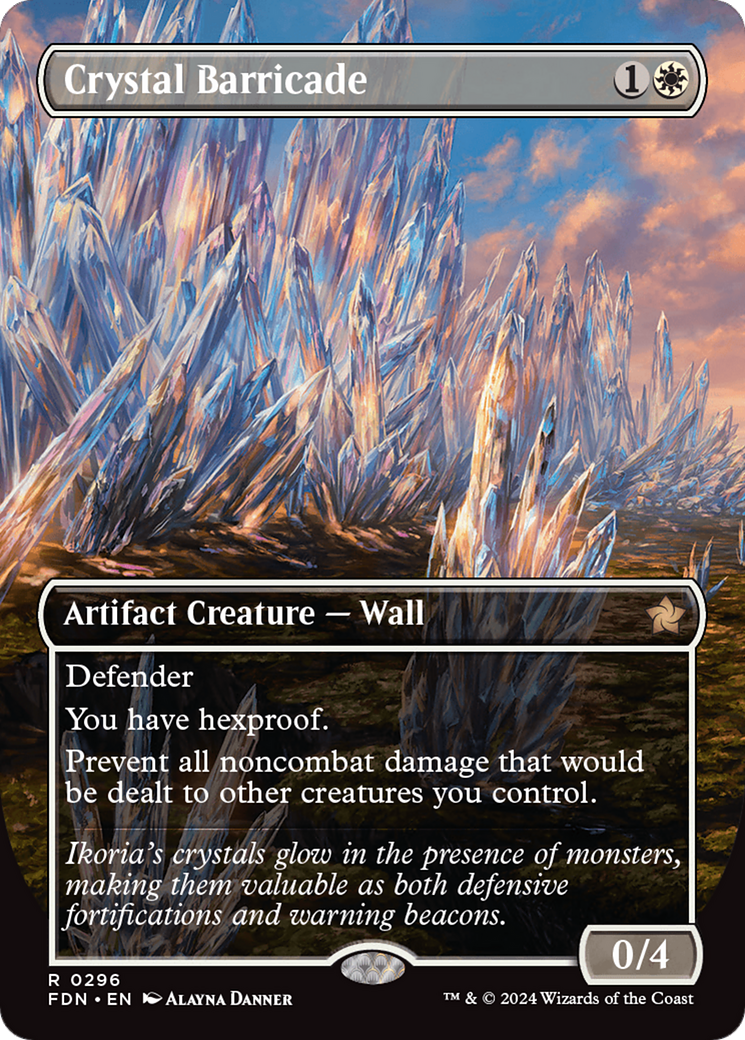 Crystal Barricade (Borderless) [Foundations] | Odin's Place