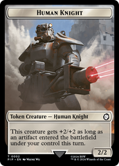 Junk // Human Knight Double-Sided Token [Fallout Tokens] | Odin's Place