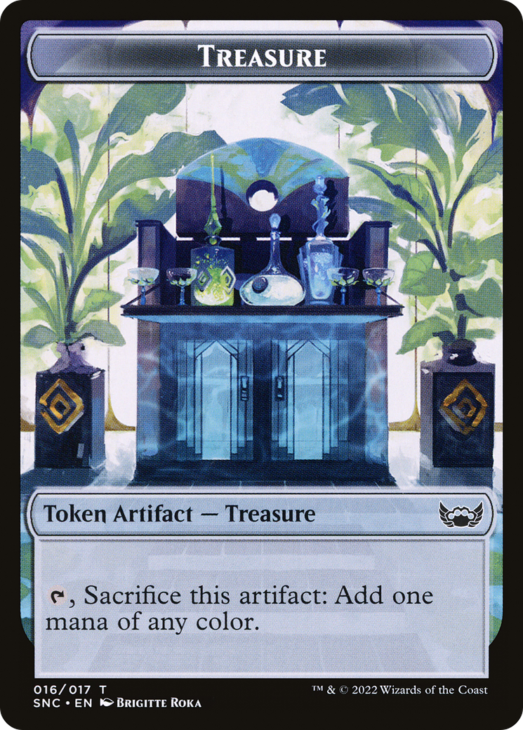 Boar // Treasure Double-Sided Token [Outlaws of Thunder Junction Commander Tokens] | Odin's Place