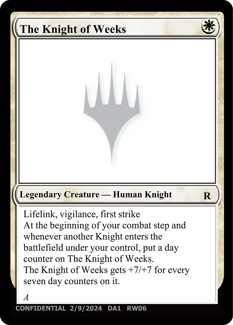 The Knight of Weeks [Unknown Event] | Odin's Place