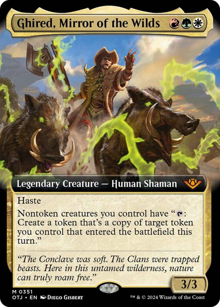 Ghired, Mirror of the Wilds (Extended Art) [Outlaws of Thunder Junction] | Odin's Place