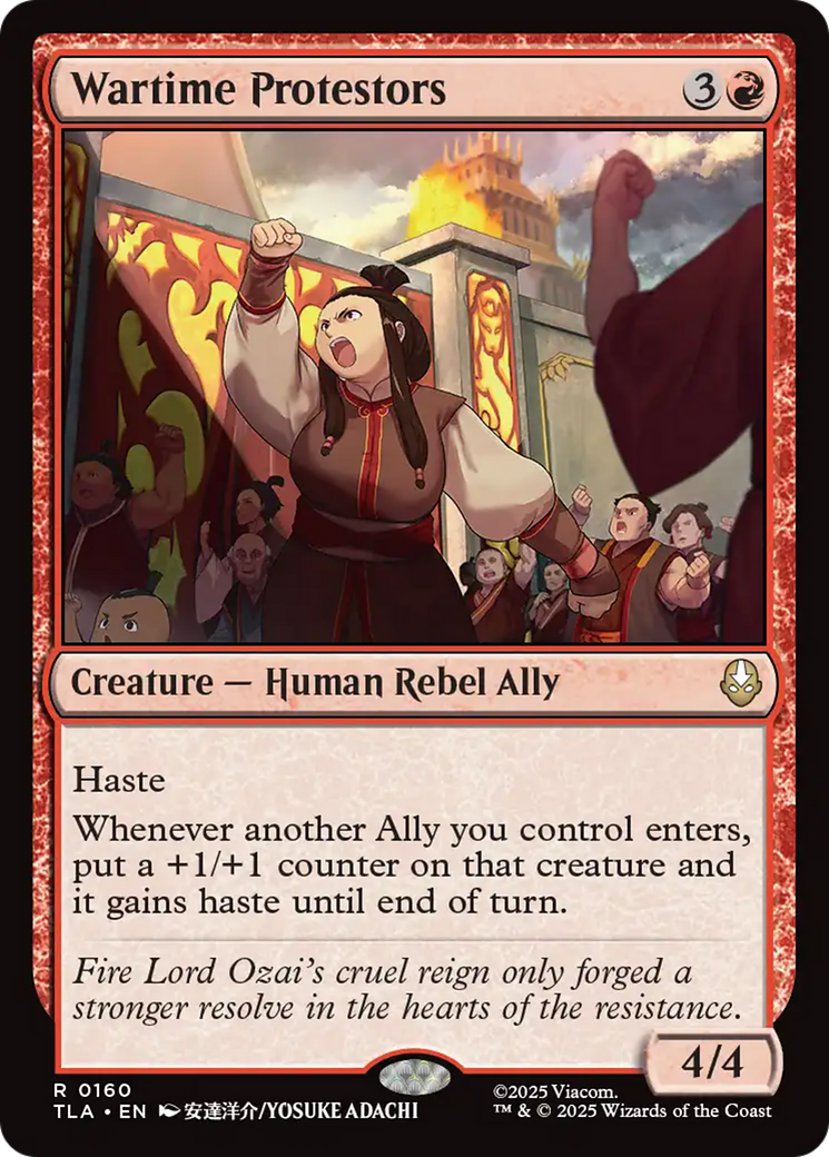 Wartime Protestors [Avatar: The Last Airbender] | Odin's Place