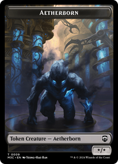 Aetherborn (Ripple Foil) // Thopter Double-Sided Token [Modern Horizons 3 Commander Tokens] | Odin's Place